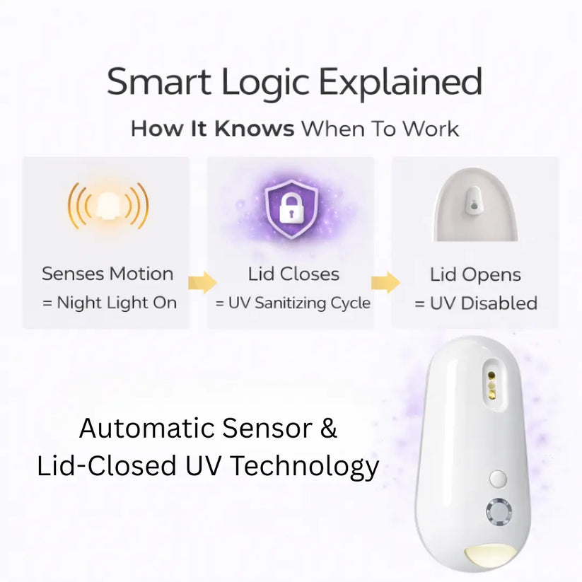 Purrify Self Cleaning UV Toilet Sanitizer & Night Light