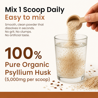 Psyllium Husk Powder – 5000mg Pure Soluble Fiber