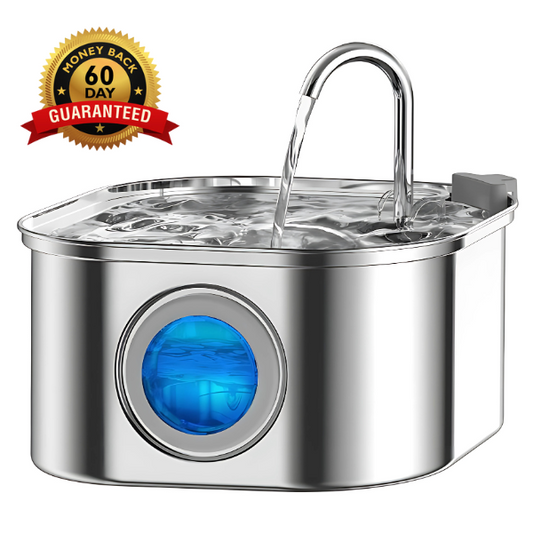 Purrify™ Advanced Automatic Stainless Steel Cat Water Fountain, 108 oz (3.2 L)